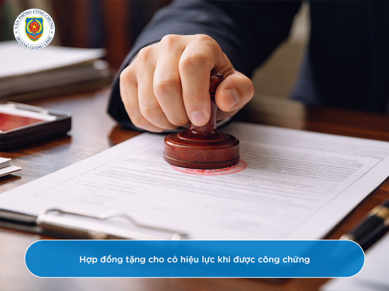 Công chứng tặng cho nhà đất