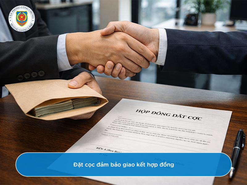 Công chứng hợp đồng đặt cọc