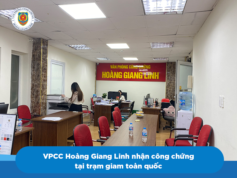 HOÀNG GIANG LINH công chứng giấy ủy quyền trong trại giam