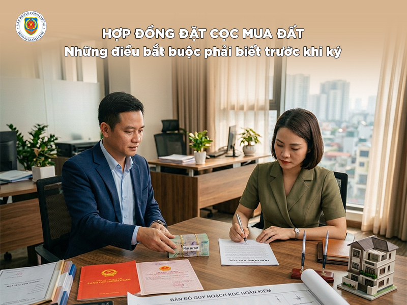 Hợp đồng đặt cọc mua đất