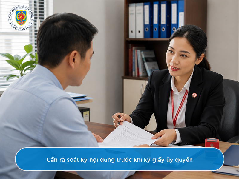 Bước 2: Soạn thảo văn bản ủy quyền