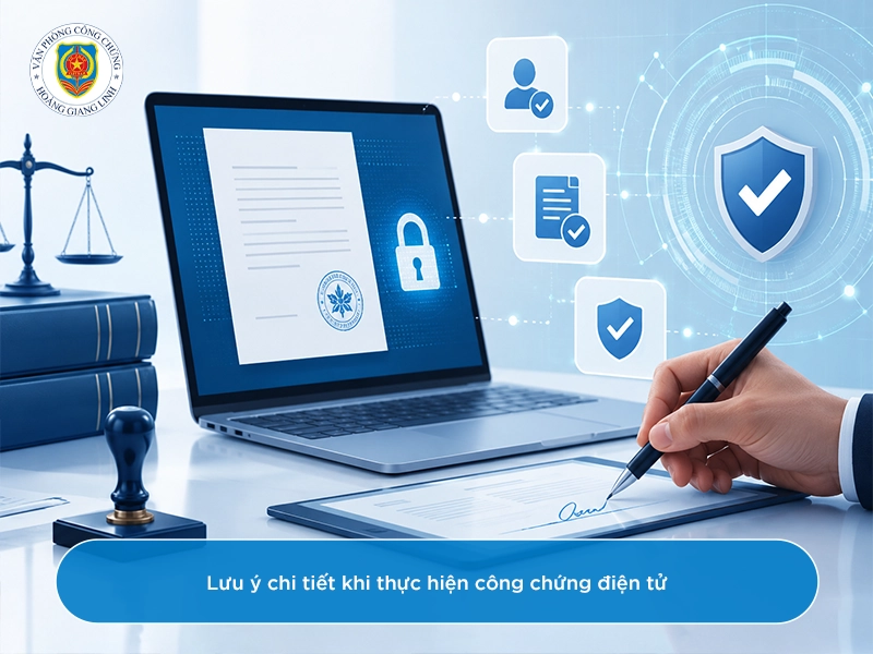 Cách công chứng điện tử