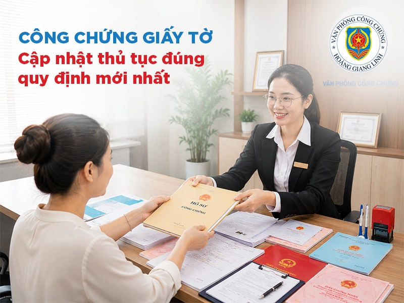 Công chứng giấy tờ