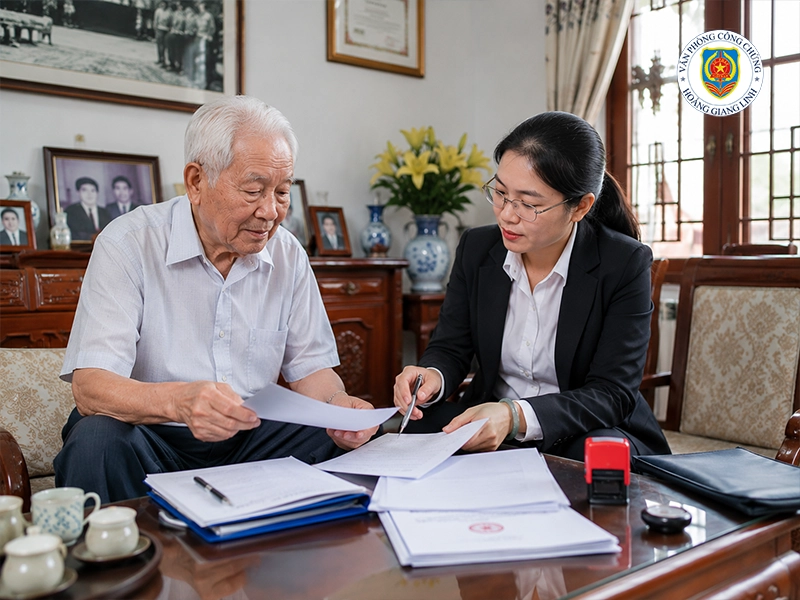 Khi nào được yêu cầu công chứng tại nhà?