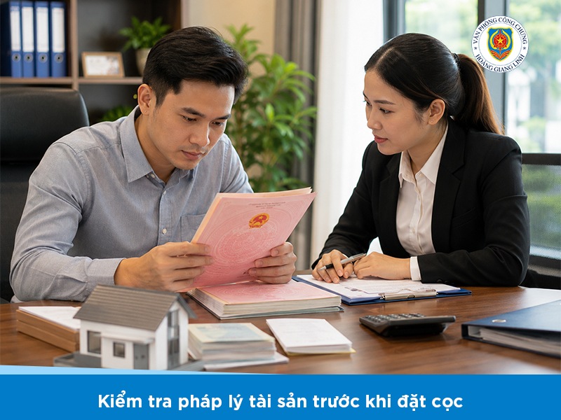 Đặt cọc khi chưa kiểm tra pháp lý tài sản