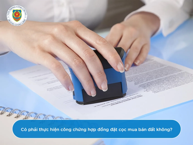 Hợp đồng đặt cọc mua bán đất