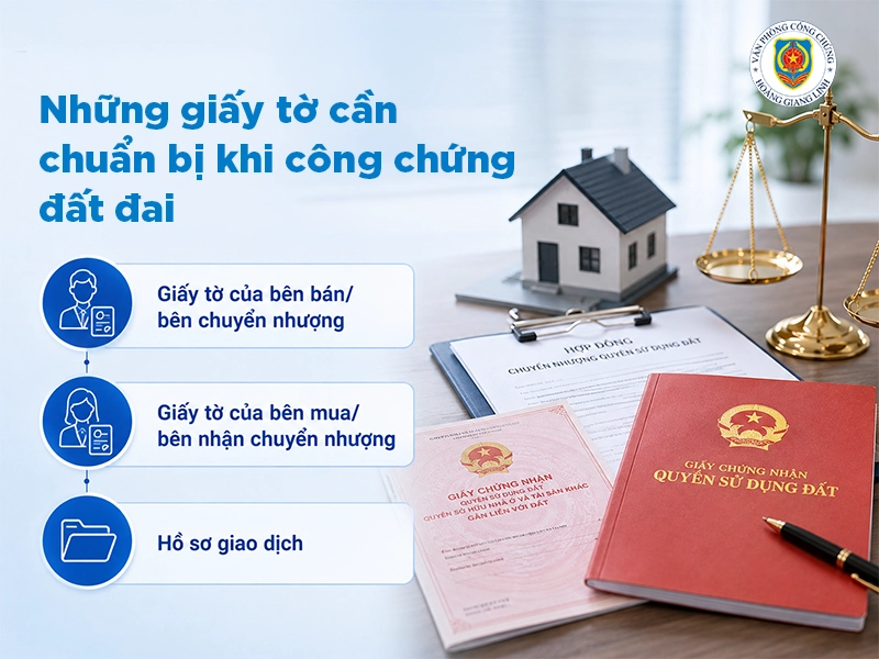 công chứng đất đai