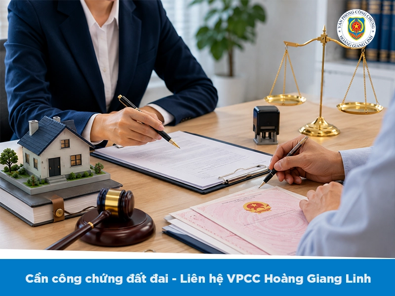 công chứng đất đai