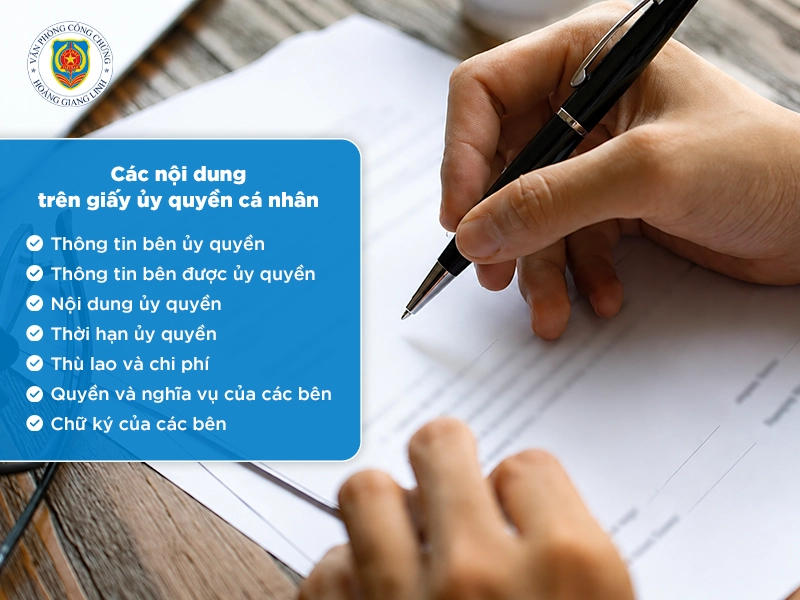 Giấy ủy quyền cá nhân