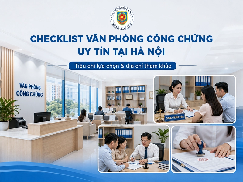 văn phòng công chứng uy tín