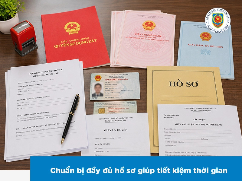 Công chứng hợp đồng đặt cọc nhà đất cần chuẩn bị gì?